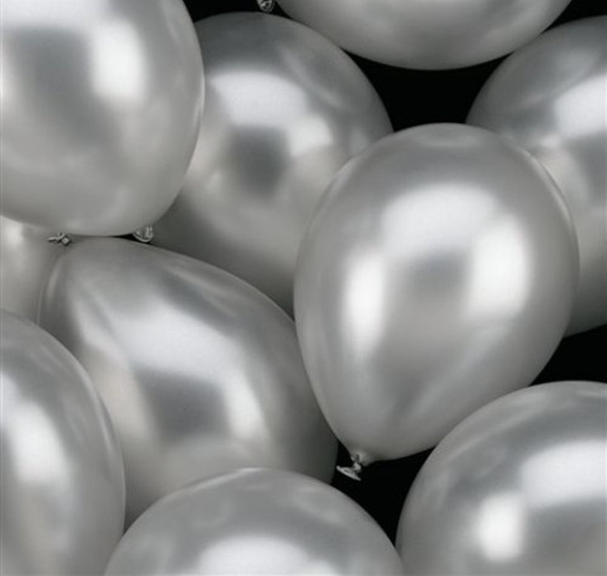 Ballonnen Zilver 100 stuks nr 12