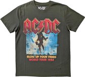 AC/DC - Blow Up Your Video Heren T-shirt - S - Groen