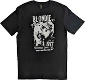 Blondie - T-shirt Homme Vintage 1977 - L - Zwart