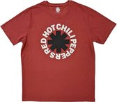 Red Hot Chili Peppers - Classic Asterisk Heren T-shirt - L - Rood