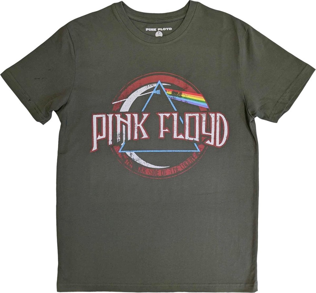 Pink Floyd - Vintage Dark Side Of The Moon Seal Heren T-shirt - S - Groen