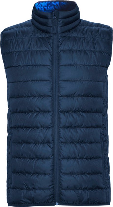 Donker Blauwe gewatteerde bodywarmer met polyester dons model Oslo merk Roly maat L