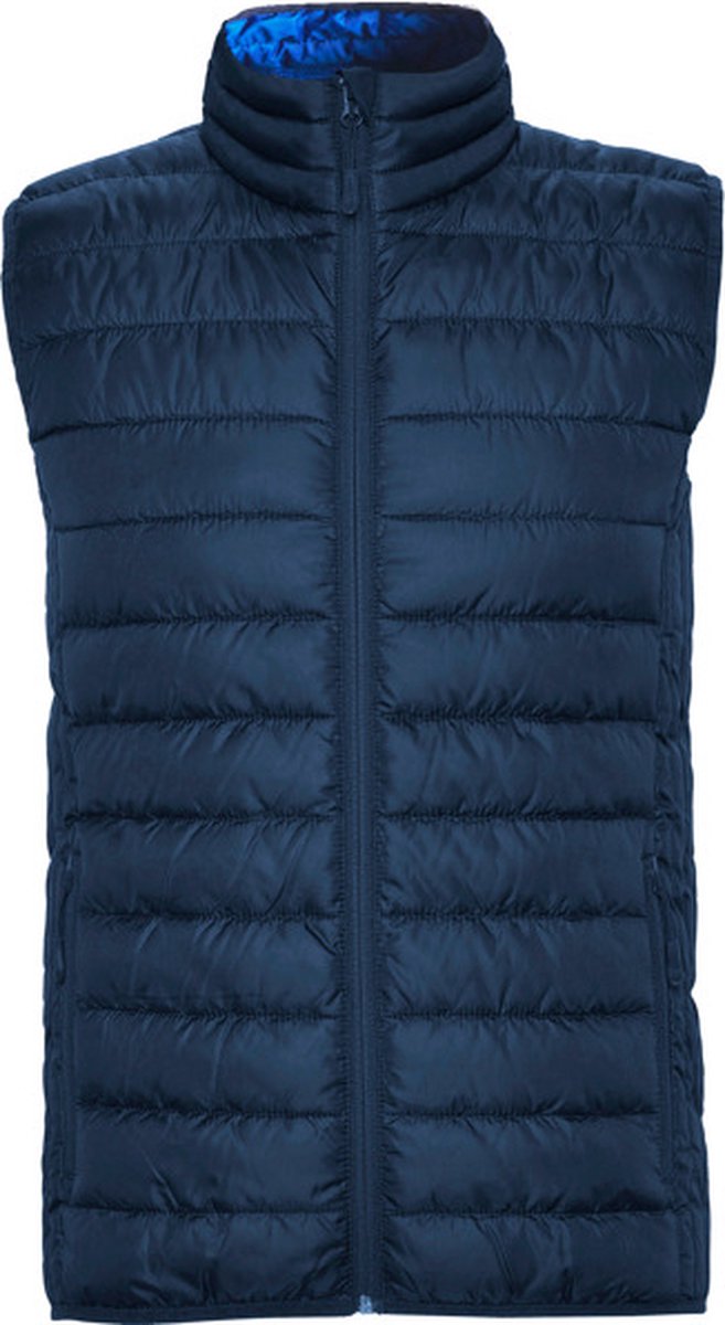 Donker Blauwe gewatteerde bodywarmer met polyester dons model Oslo merk Roly