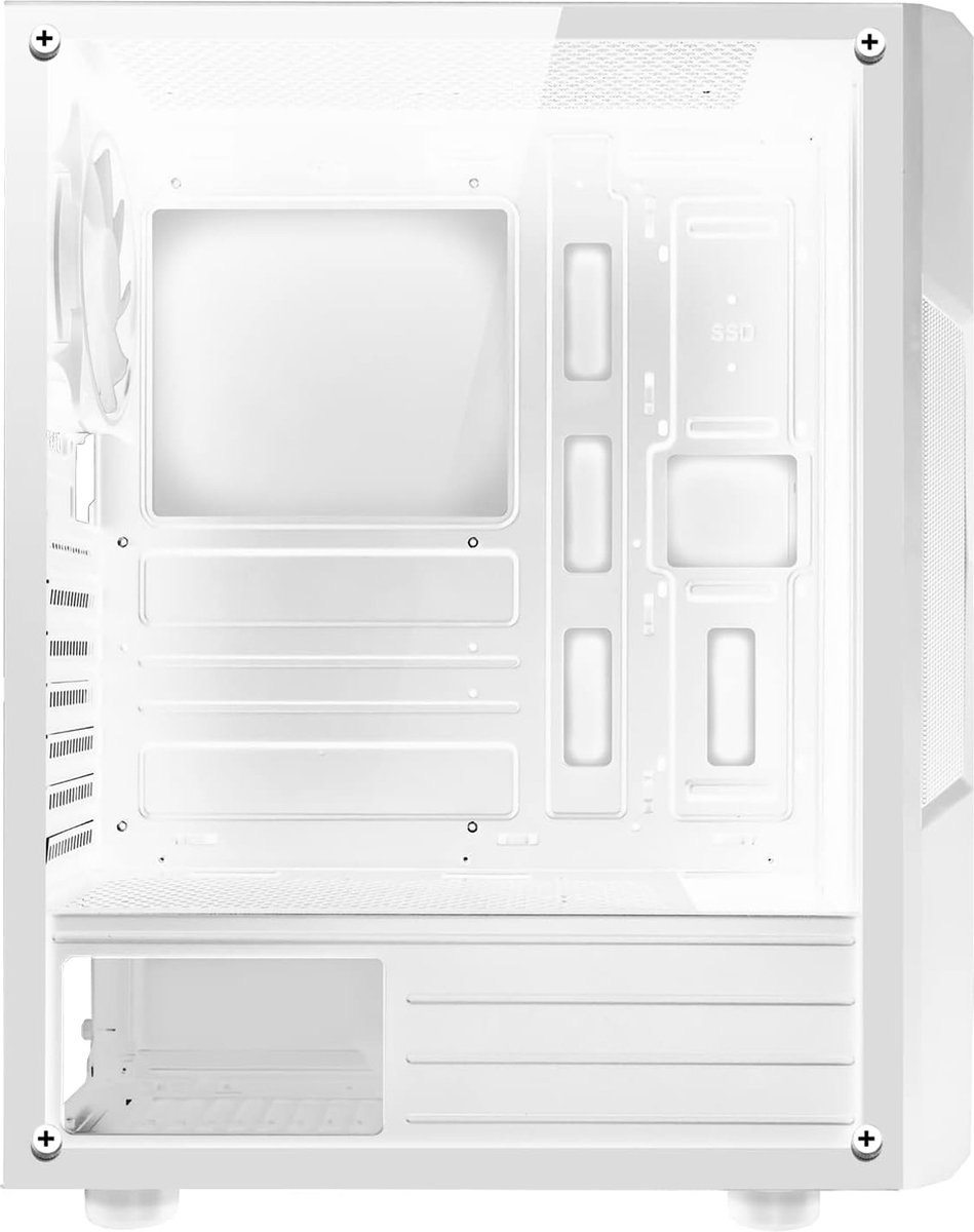 Clone IiiBoitier Pc Gamer Rgb BlancCompatible Atx/Matx/ItxMoyen Tour G... pas cher