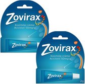 Zovirax Koortslipcrème Aciclovir 50mg/g Tube - 2 x 2 gram