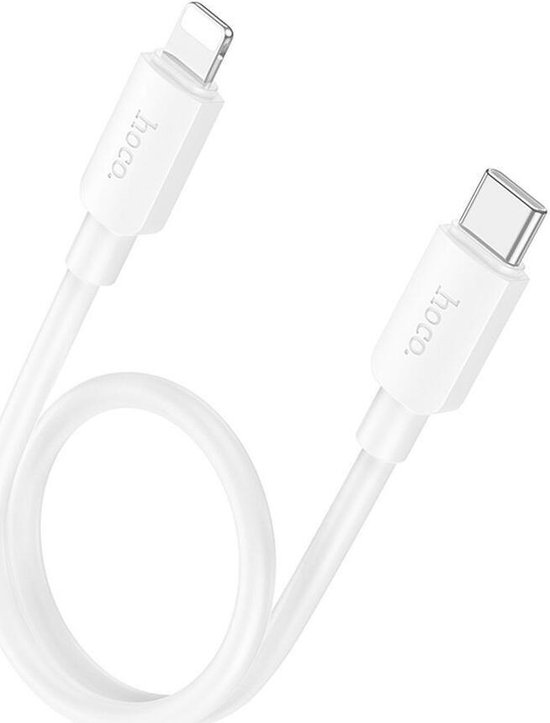 Hoco X96 27W Fast Charge PD USB naar USB-C Snellaad Kabel 0.25M Wit