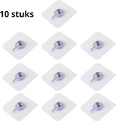10 stuks Solidix Zelfklevende Spijker - Plakspijker - Makkelijk en Snel Gemonteerd - Kan tot 2KG Houden - Waterbestendig - Handig in de Badkamer - Op een Vlakke Ondergrond Plakken - Onzichtbare Montage