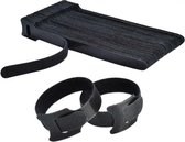 100X - Velcro - Klittenband - Kabelbinders - Kabel Organiser - Kabel Management - Tie Wraps - Hersluitbaar - Tie-rap - Trekbandje - Bundelbandje - bindbandje - Snelbinder - 12x300MM - Zwart