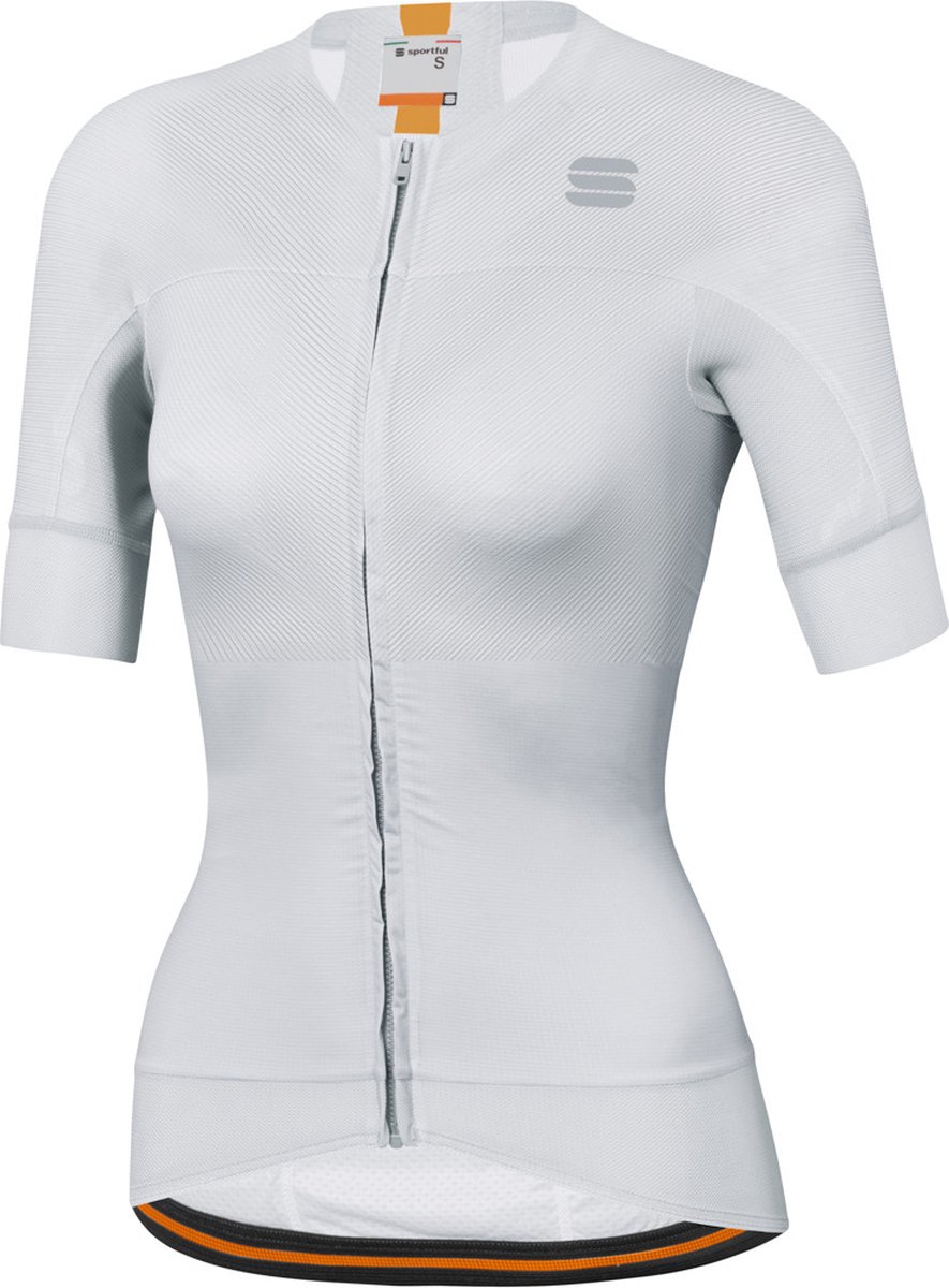 Sportful Fietsshirt Korte mouwen voor Dames Wit Goud - SF Bodyfit Pro Evo W Jersey-White Gold - M