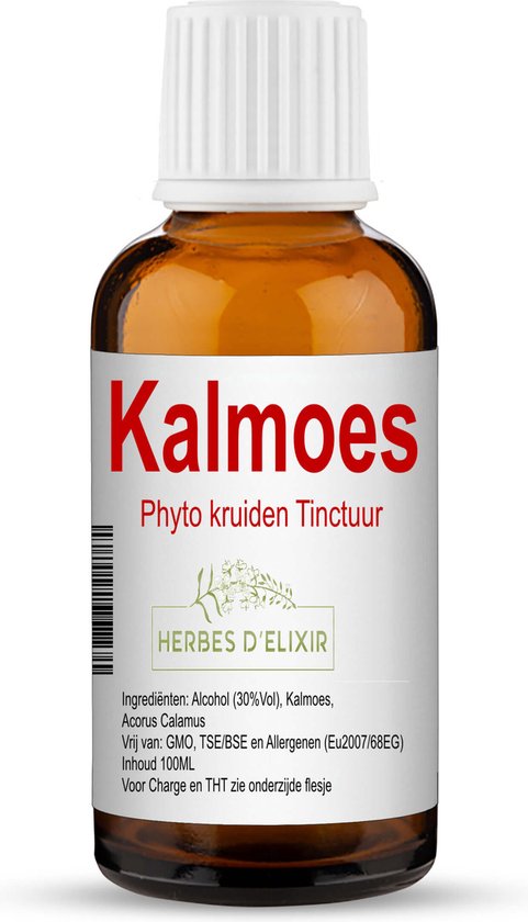 Foto: Herbes d elixir kalmoes tinctuur 100 ml 1 stuk natuurlijke ondersteuning voor weerstand