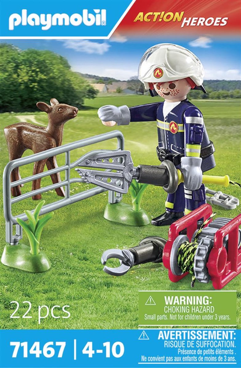 PLAYMOBIL Action Heroes Dierenbescherming brandweer - 71467 — afbeelding 8