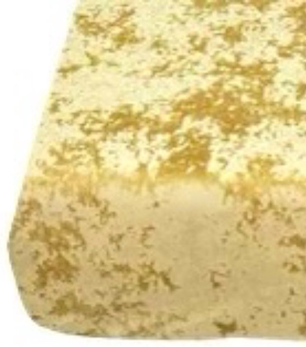 Velvet Couture - Crushed Velvet Hoeslaken - 180x200 - 30CM Hoekhoogte - Goud