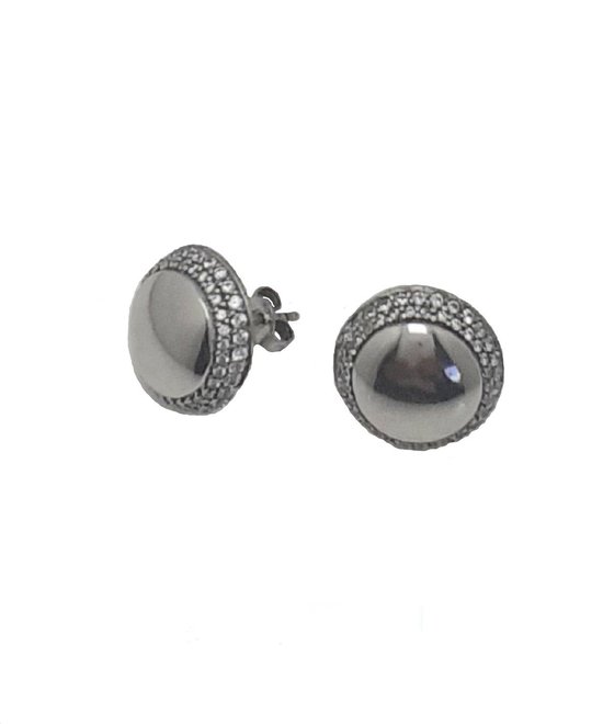 Oorbellen - zilver - zirconia - Verlinden juwelier