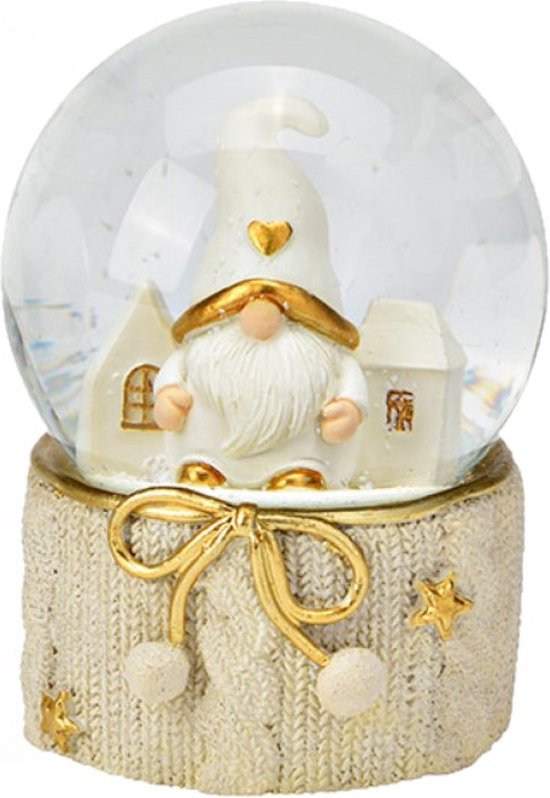 Kerstlichtketting in de vorm van een sneeuwbal, 2 m, 10 gloeilampen op batterijen voor de boom, decoratief (2 stuks