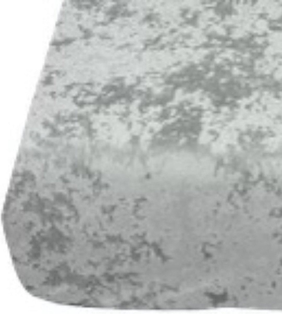 Velvet Couture - Crushed Velvet Hoeslaken - 90x200 - 30CM Hoekhoogte - Grijs