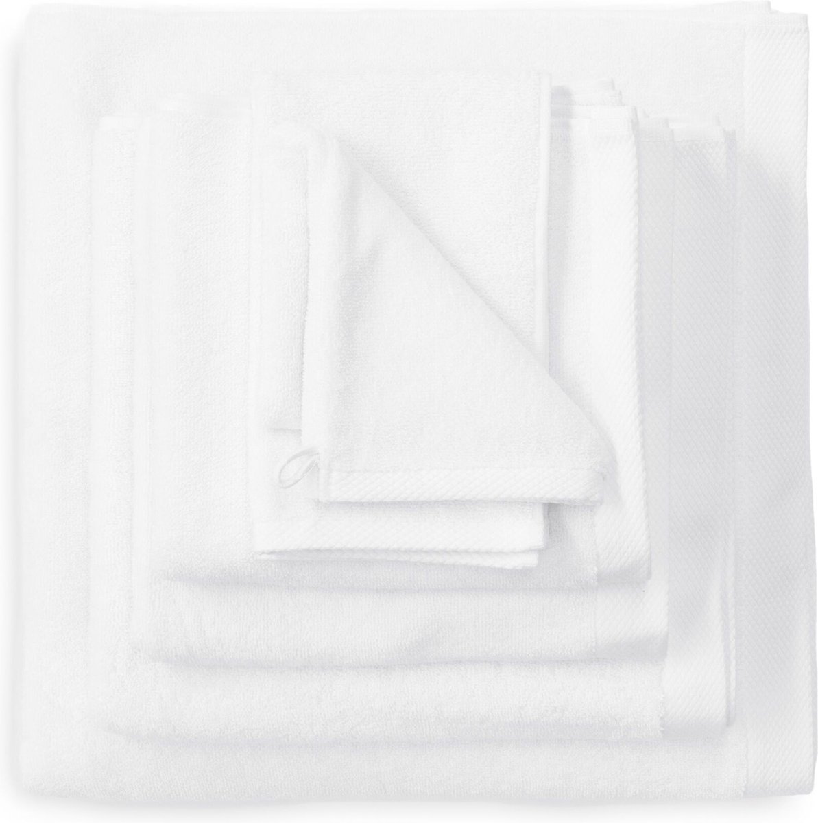 Heckett & Lane 2 stuks Premium Baddoek 60 x 110 cm White