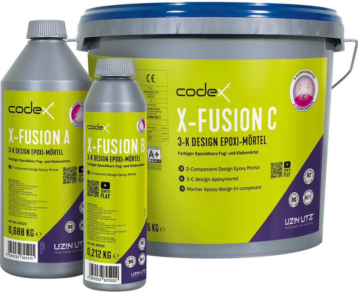 Codex X-Fusion voegmortel 3-componenten - epoxy - sahara - voor wand en vloertegels 2-20 mm