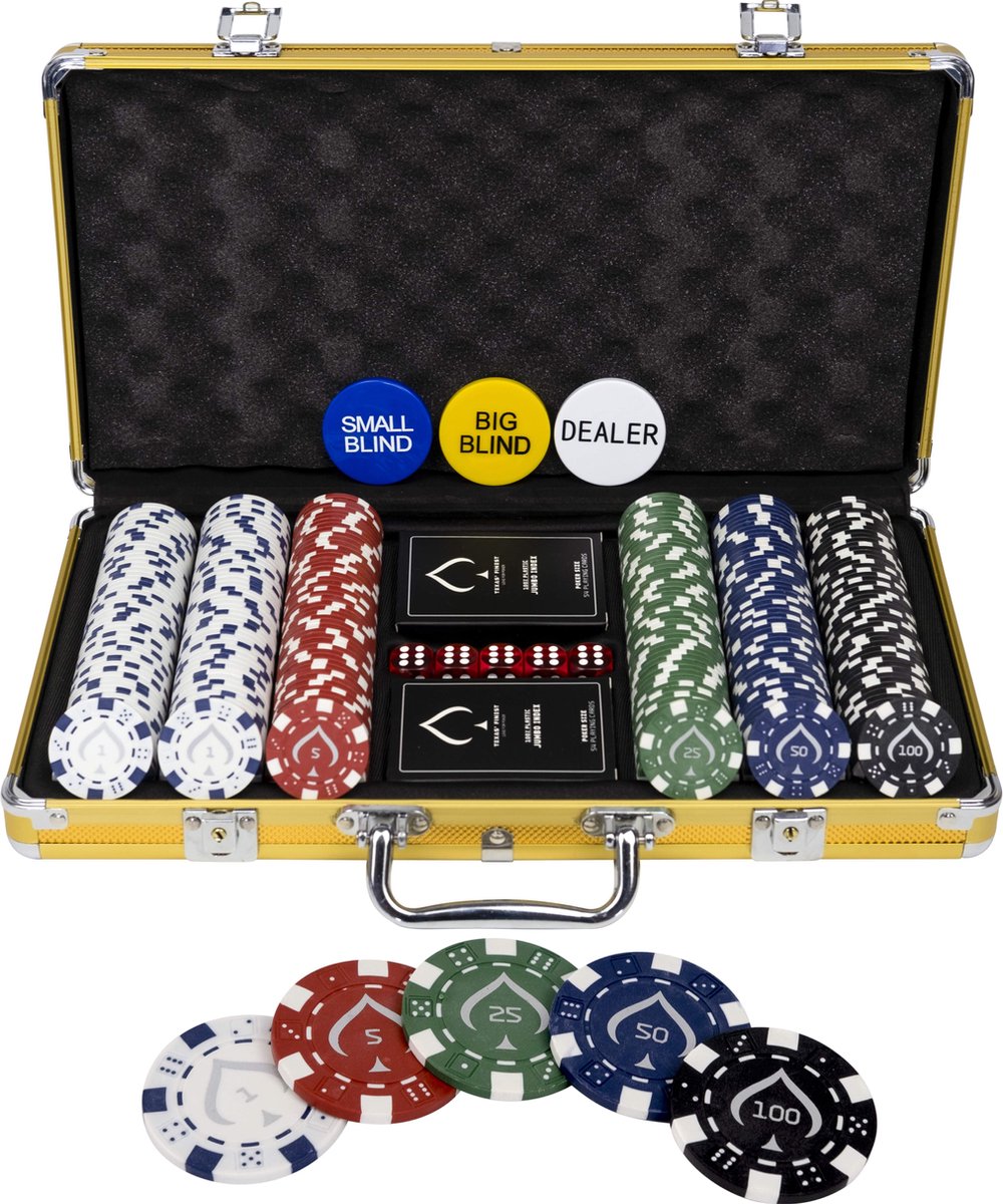 Malette de Poker Aluminium Vide Capacité 300 jetons