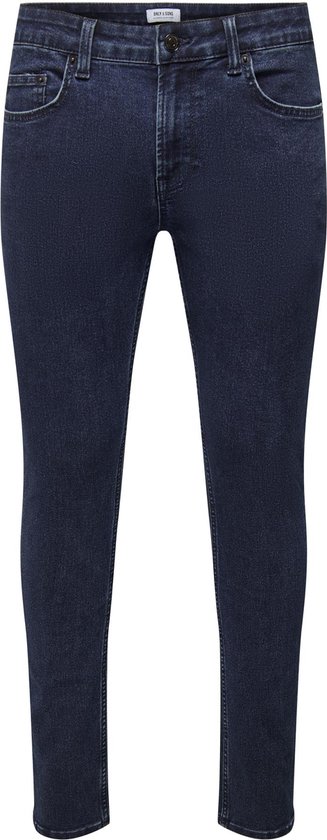 ONLY & SONS ONSWARP SKINNY BLEU BLACK 6453 JEANS VD Jeans pour hommes - Taille W30 X L34
