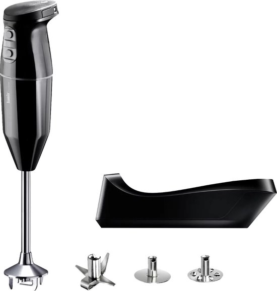 Bamix draadloze staafmixer / keukenmachine - 2 snelheden - Cordless Zwart