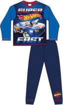 Hot Wheels pyjama - blauw - Hotwheels Super Fast pyama - maat 104