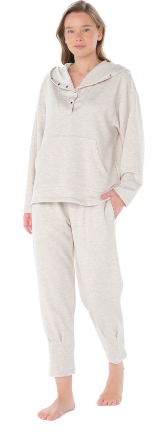 Feyza - Dames Pyjama Set, Lange Mouwen - S