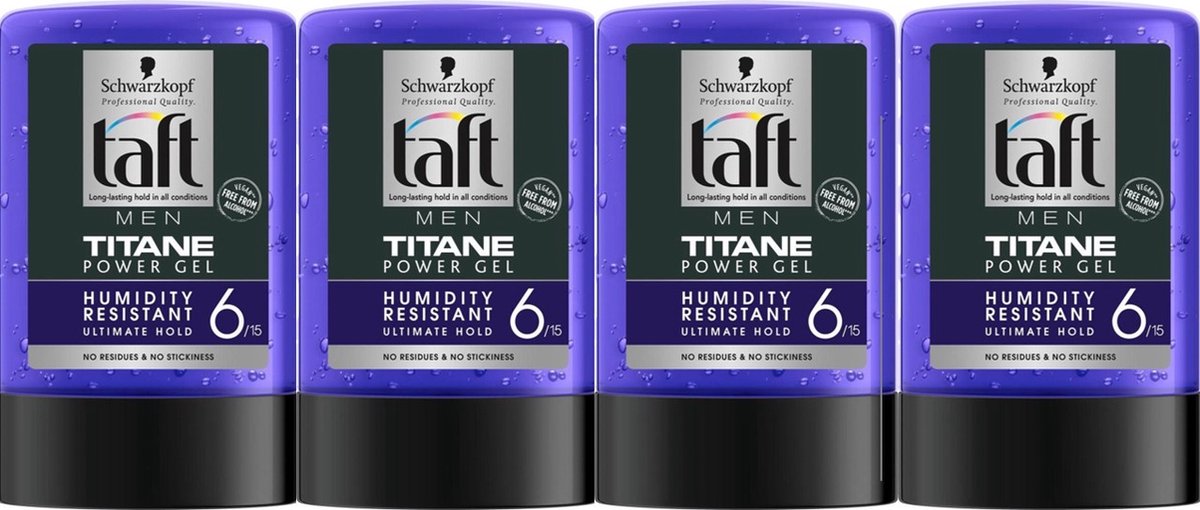 Taft Styling Gel - Titane Tottle - 4 x 300 ml