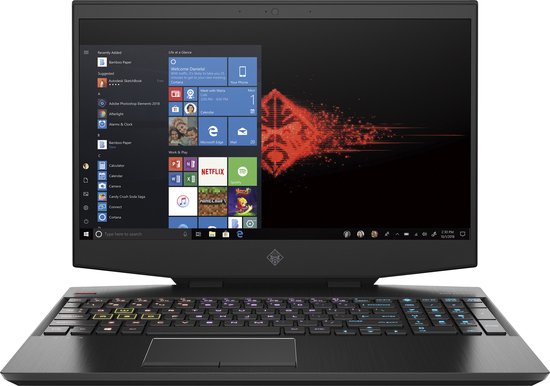 HP OMEN by HP 15-dh0650nd DDR4-SDRAM Notebook 39,6 cm (15.6") 1920 x 1080 Pixels Intel® 9de generatie Core™ i7 16 GB 1256 GB HDD+SSD NVIDIA® GeForce® GTX 1660 Ti Wi-Fi 5 (802.11ac) Windows 10 Home Zwart