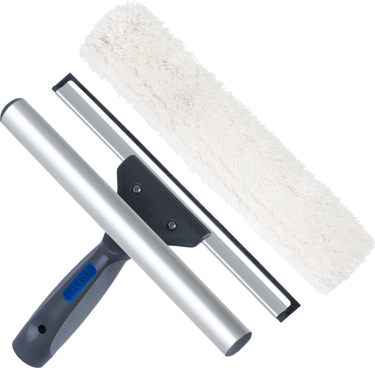 Goedkoopste Lewi professionale raamtrekker met inwasser 35 cm - 2 in 1 soft Ergonomic twee componenten greep