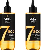 Gliss Kur 7 sec Express Repair Treatment Oil Nutritive - 2 x 200 ml