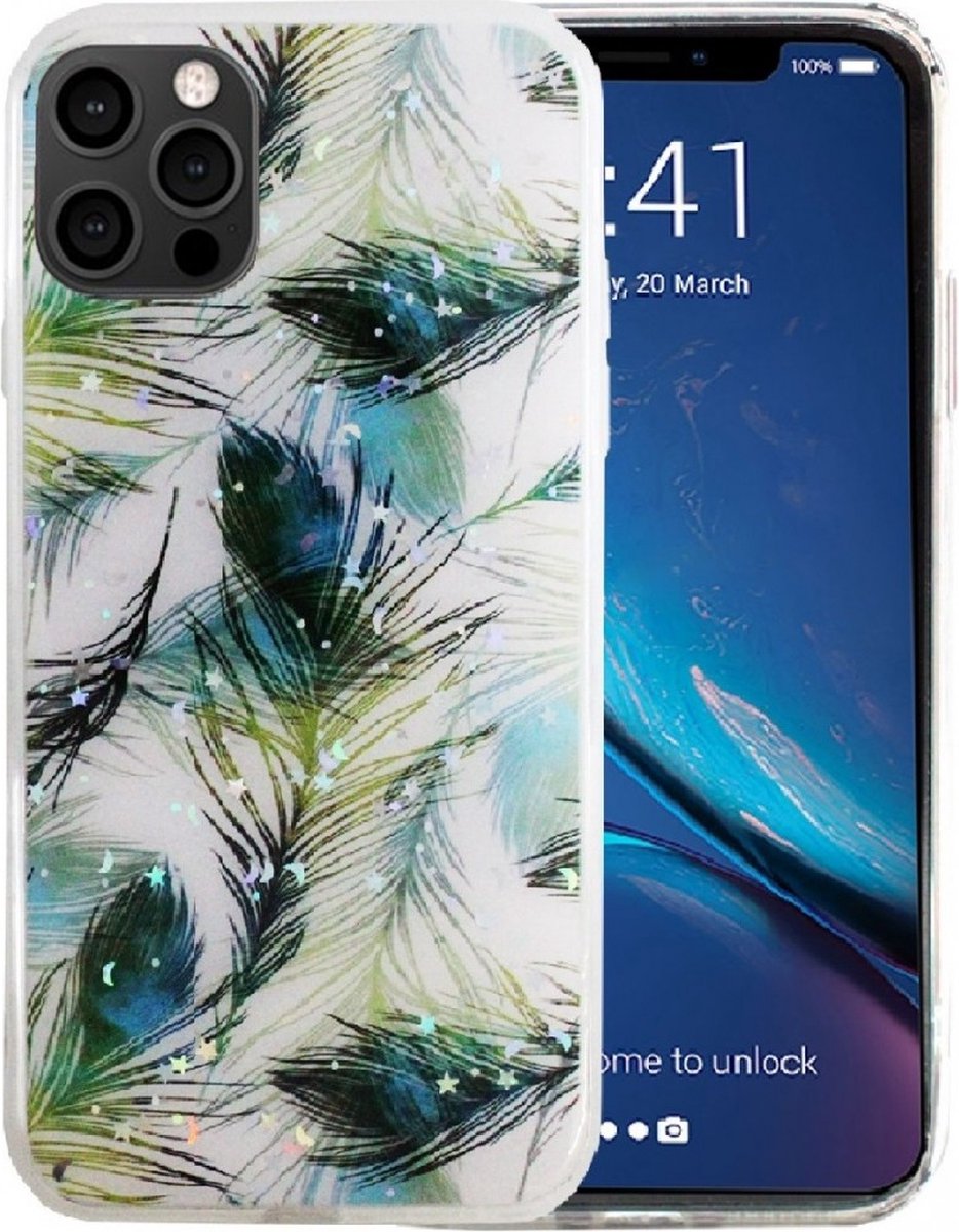 Hoesje Geschikt voor Apple iPhone 13 pro max silicone/TPU back cover print (3)