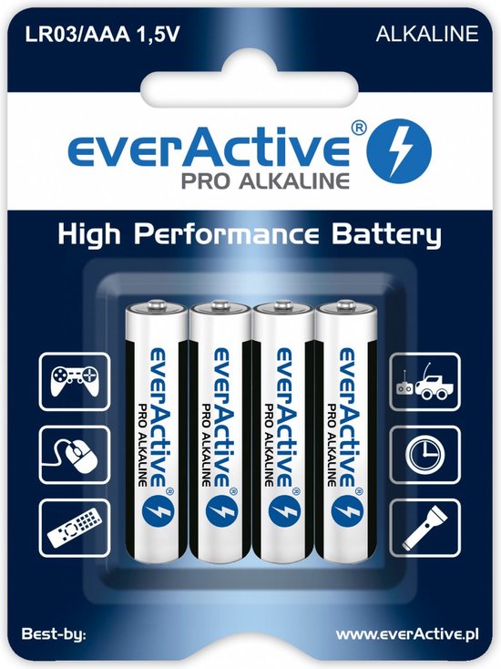 LR03 AAA everActive Pro 4x-Blister pack