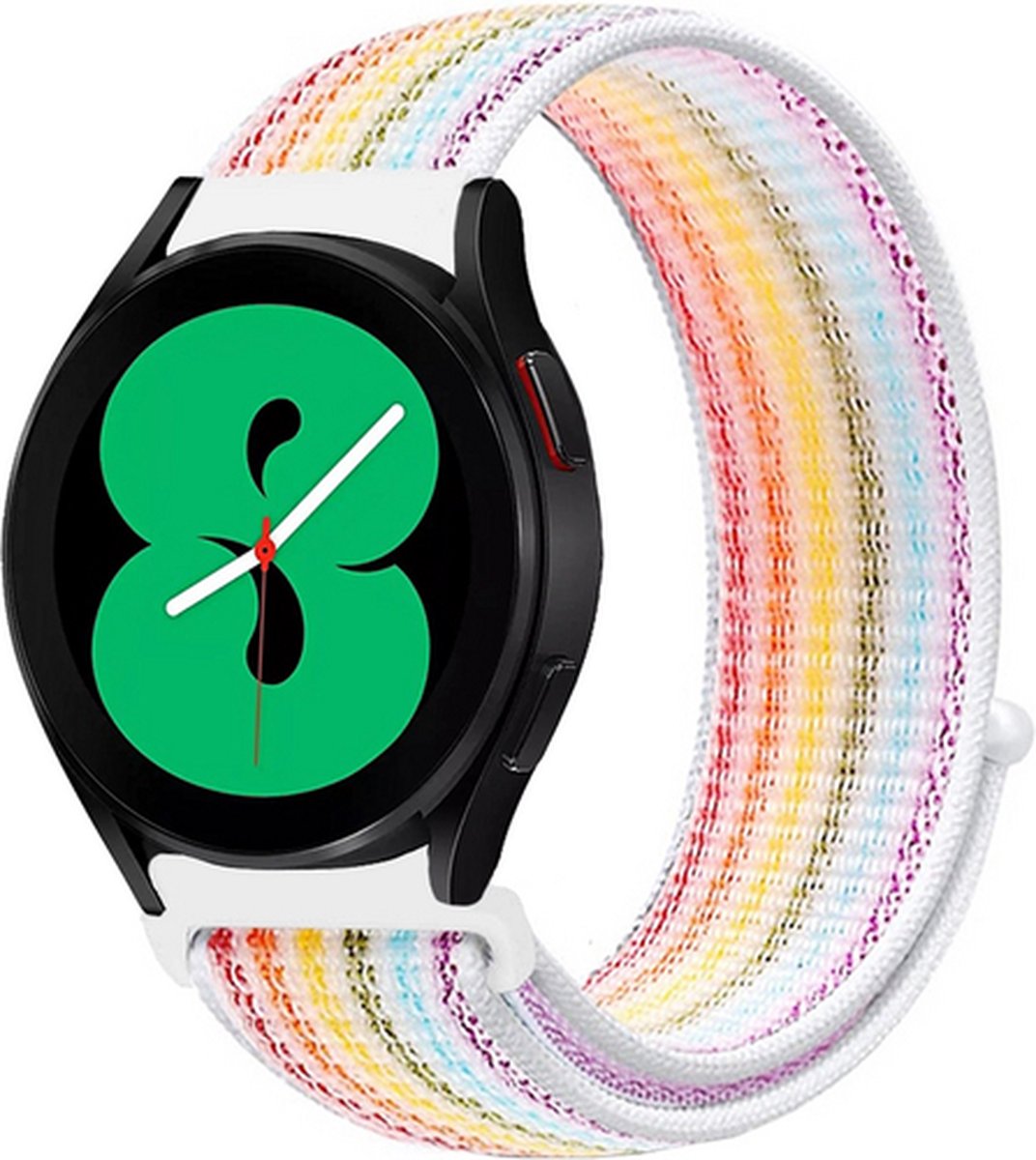 By Qubix - Sport Loop nylon bandje - Multicolor - Geschikt voor Xiaomi Mi Watch / Geschikt voor Xiaomi Watch 2 / Geschikt voor Xiaomi Watch S1 / S2 / S3 / S4