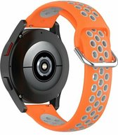 By Qubix Siliconen sportbandje met gesp - Oranje + grijs - Xiaomi Mi Watch - Xiaomi Watch S1 - S1 Pro - S1 Active - Watch S2