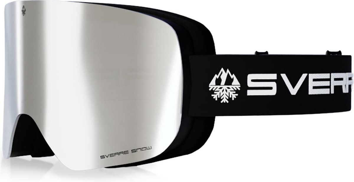 Skibril met zilveren magnetische lens - Anti-condens - Voor heren en dames - Inclusief harde beschermcase - 100% UVA & UVB bescherming