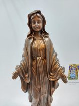 Beeld Heilige Maria Wonderdadig / open armen / Madonna / bronskleurig / polystone 30 cm
