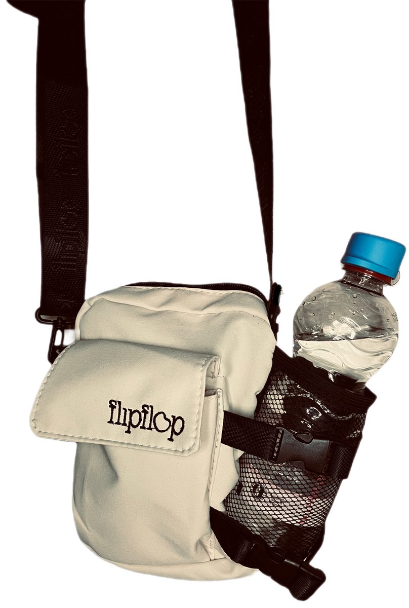 Flipflop Bottle Waistbag met waterfles vak houder | [Rave] [Festival] [Paardrijden] [Vakantie]