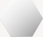 Hexagon wandtegel | Spiegel | Zelfklevend | ↑21CM - 24CM