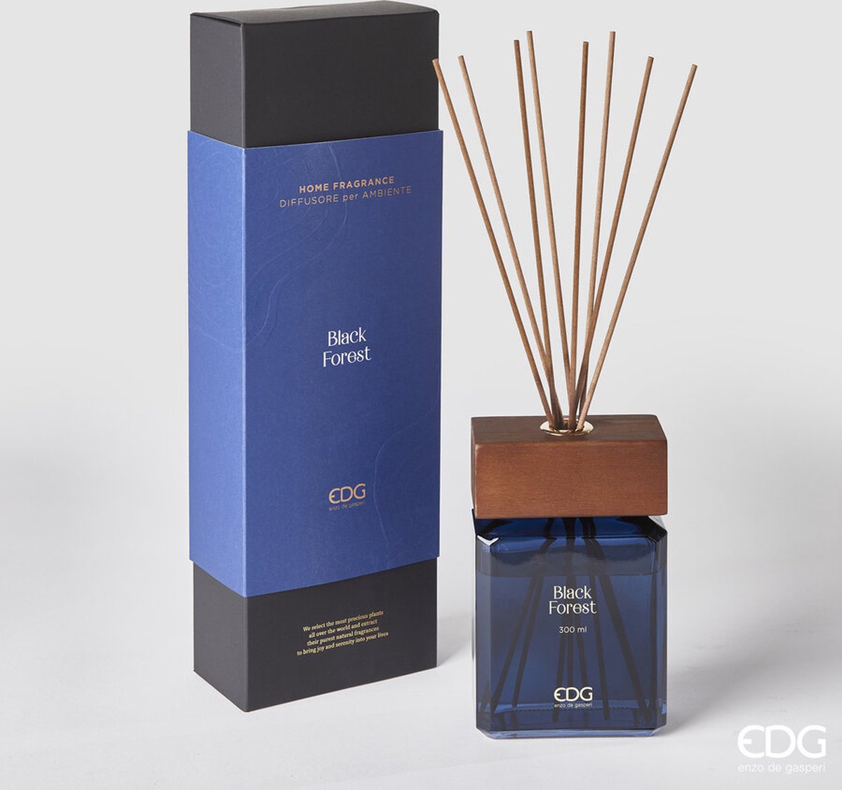 EDG Enzo De Gasperi geurstokjes Zwarte Woud Diffuser - 300ml Black Forest