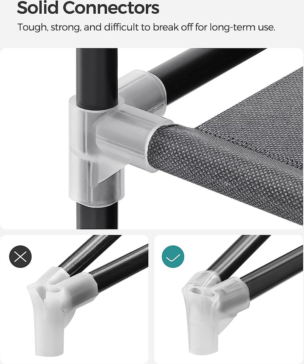 Generic Armoire penderie pliable en tissu avec étagères et penderie - Grande capacité - Prix pas