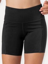 Dancer Dancewear® Hotpants dames | Bikepants zwart Viscose | Kort strak broekje | Dans en sport | ‘Hot bike pants’ | Maat 36 | Maat S