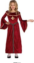 Guirca - Costume Le Moyen-Âge & Renaissance - Demoiselle Médiévale Prinses Sofia - Fille - Rouge - 5 - 6 ans - Déguisements - Déguisements