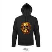 Sweat à capuche 2-160 Coin Skull - Zwart, 4xL