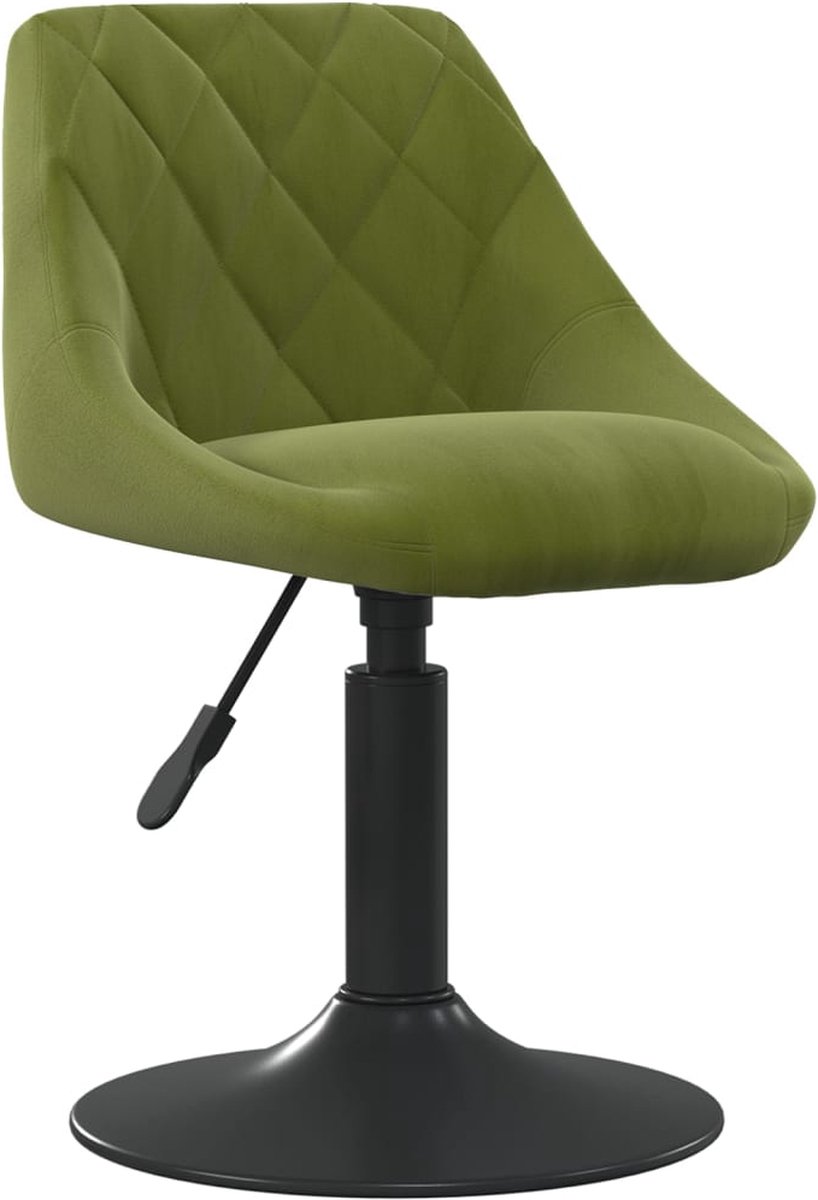 vidaXL - Barkruk - fluweel - lichtgroen
