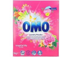 Omo Tropical Waspoeder - 100 wasbeurten - 5kg - Wasmiddel