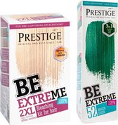 Prestige Semi-Permanente Haarkleuring - Bleach Kit & Dragon Green Kleuring - Voordeelverpakking 2 x 100ML