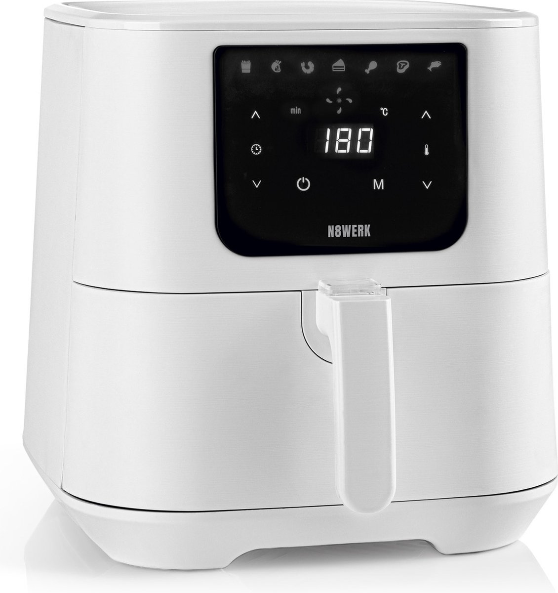 N8WERK Moonlight White Edition Airfryer met Dubbele Lade - Product - €54,00