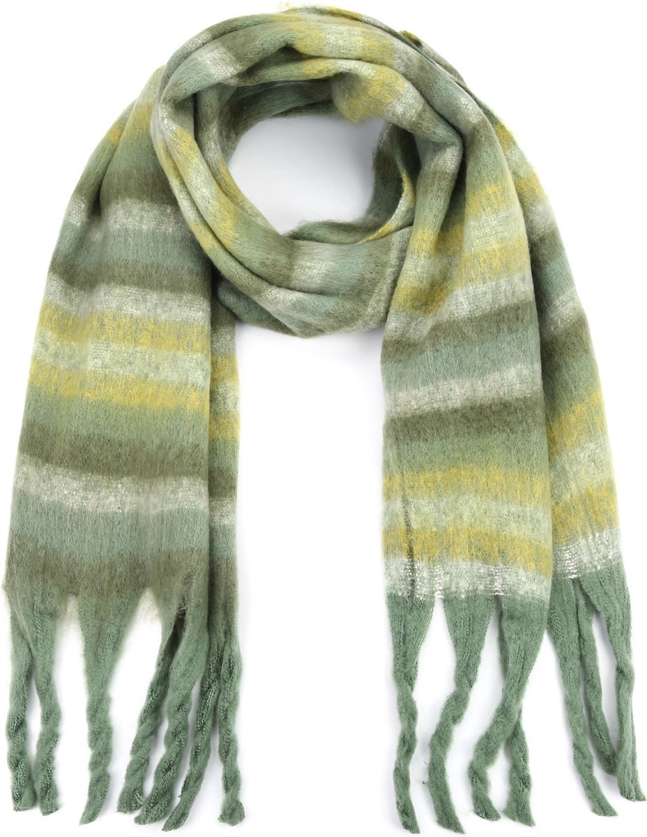 Sjaal Strepen - Winter Hip Colours - Groen