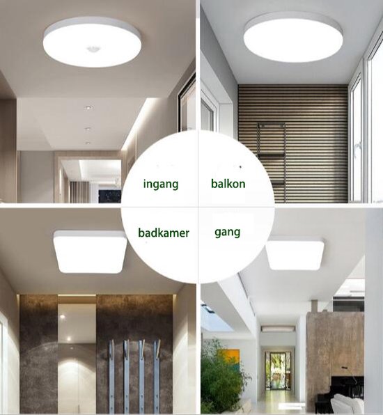 LED badkamer lamp-LED waterdicht lamp-met bewegingssensor - IP56 LED balkon lamp-LED lichaamssensor plafondlamp-LED bewegingssensor verlichting -sensor LED tuin verlichting - Melili