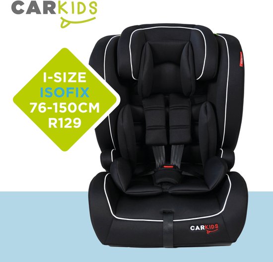 Carkids I-Size Autostoeltje Jessie 76-150cm Isofix Zwart/Wit van CARKIDS. — afbeelding 3